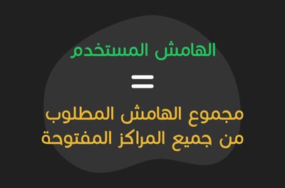 الهامش المستخدم