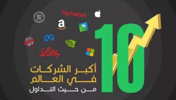 10 من أكبر الشركات حول العالم وكيفية تداولها