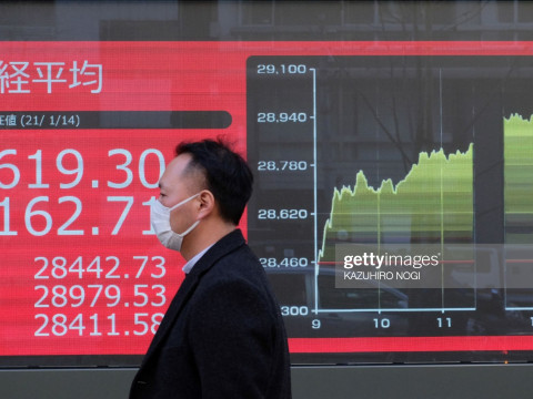 الأسهم الآسيوية تتراجع بفعل الانهيار التكنولوجي حيث زاد التضخم مخاوف الاحتياطي الفيدرالي
