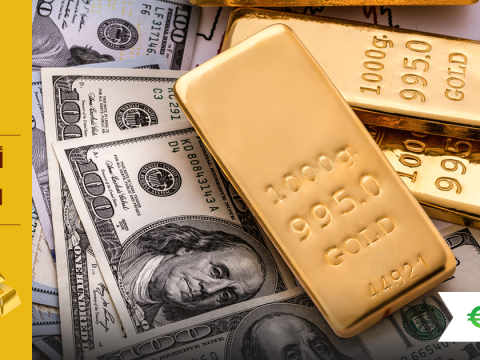 إرتفاع أسعار الذهب متغاضيه عن إرتفاع مؤشر الدولار الأمريكي