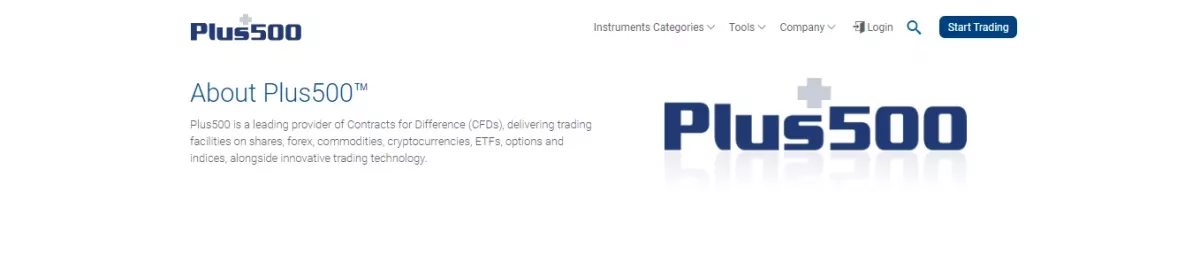 Information about Plus500 Trading and Investment Company
