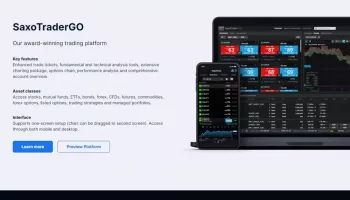 The Saxo Trader Pro trading platform provided by SAXO BANK